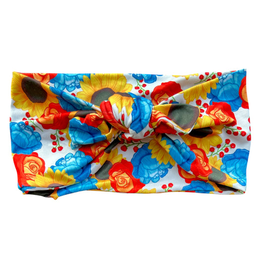 BRIGHT FLOWERS - WIDE TIE